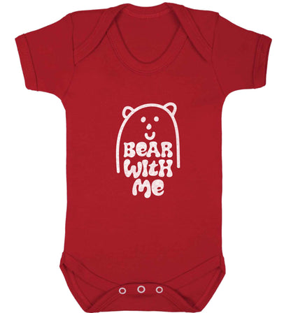 Bear With Me Kit baby vest red 18-24 months