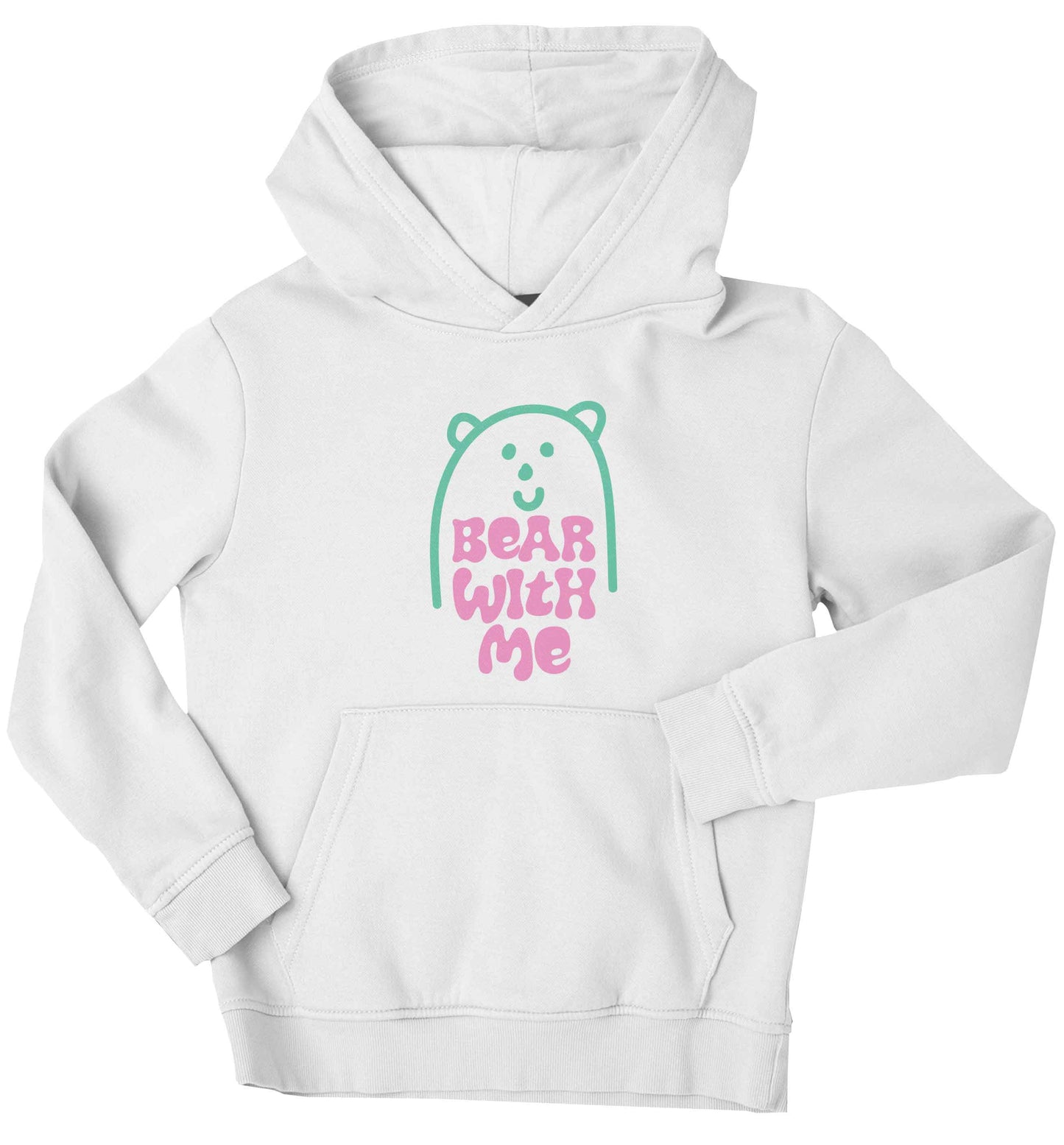 Bear With Me Kit children's white hoodie 12-13 Years