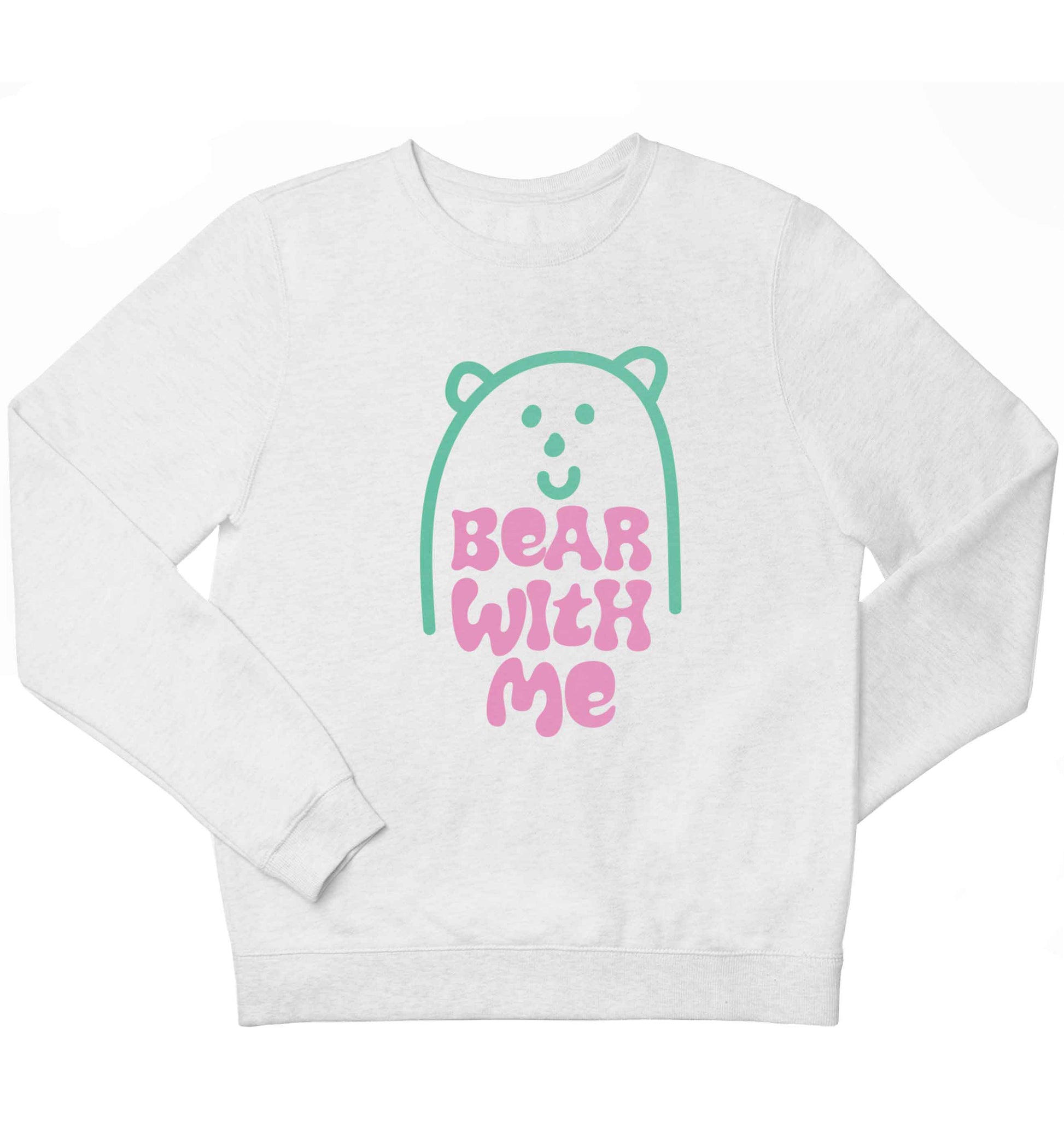 Bear With Me Kit children's white sweater 12-13 Years