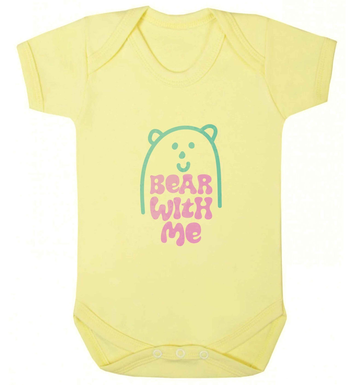 Bear With Me Kit baby vest pale yellow 18-24 months