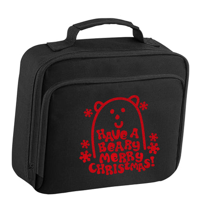 Save The Polar Bears insulated black lunch bag cooler