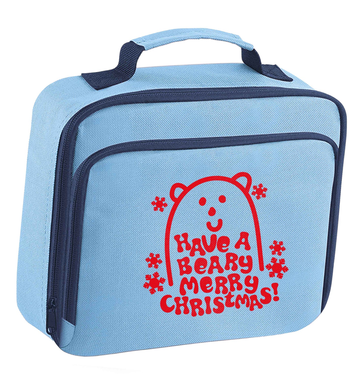 Save The Polar Bears insulated blue lunch bag cooler