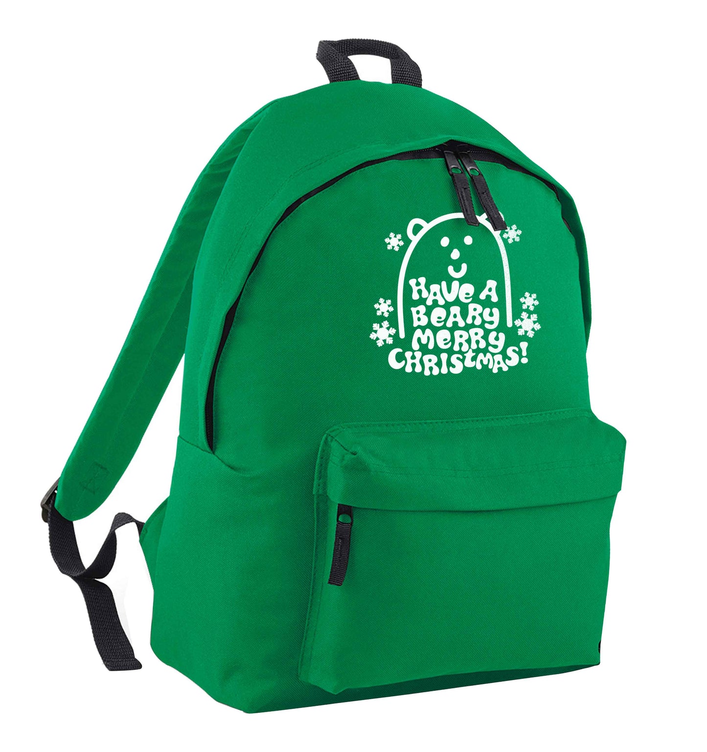 Save The Polar Bears green adults backpack