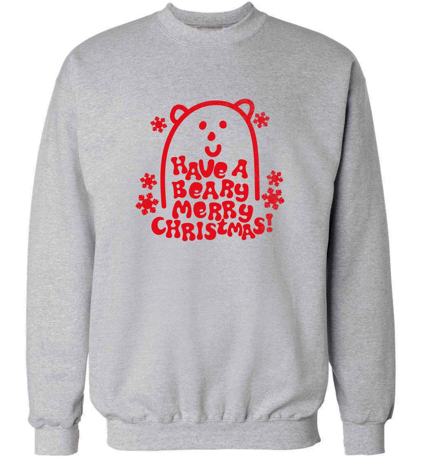 Save The Polar Bears adult's unisex grey sweater 2XL