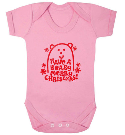 Save The Polar Bears baby vest pale pink 18-24 months