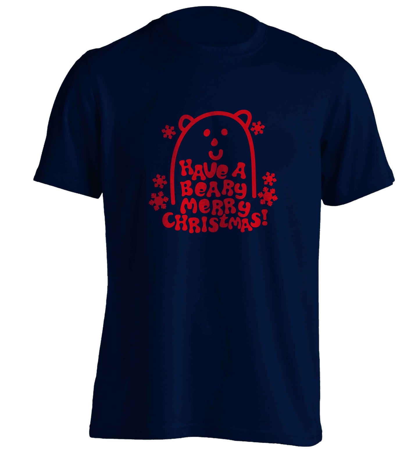 Save The Polar Bears adults unisex navy Tshirt 2XL