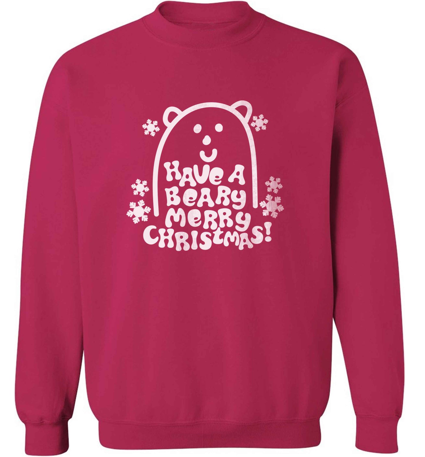 Save The Polar Bears adult's unisex pink sweater 2XL