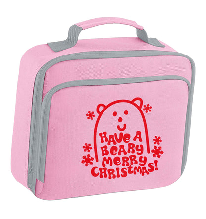 Save The Polar Bears insulated pink lunch bag cooler