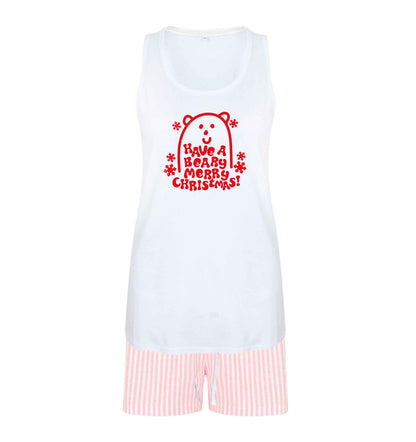 Save The Polar Bears size XL women's pyjama shorts set in pink 