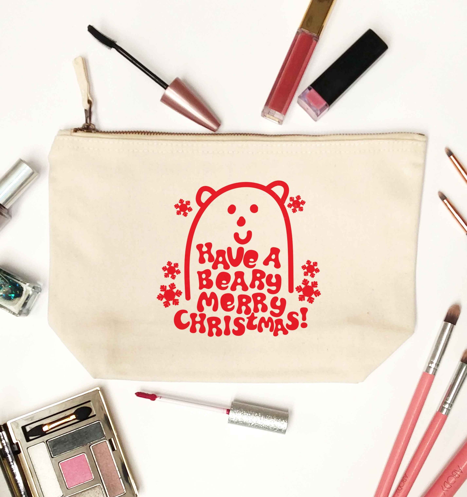 Save The Polar Bears natural makeup bag