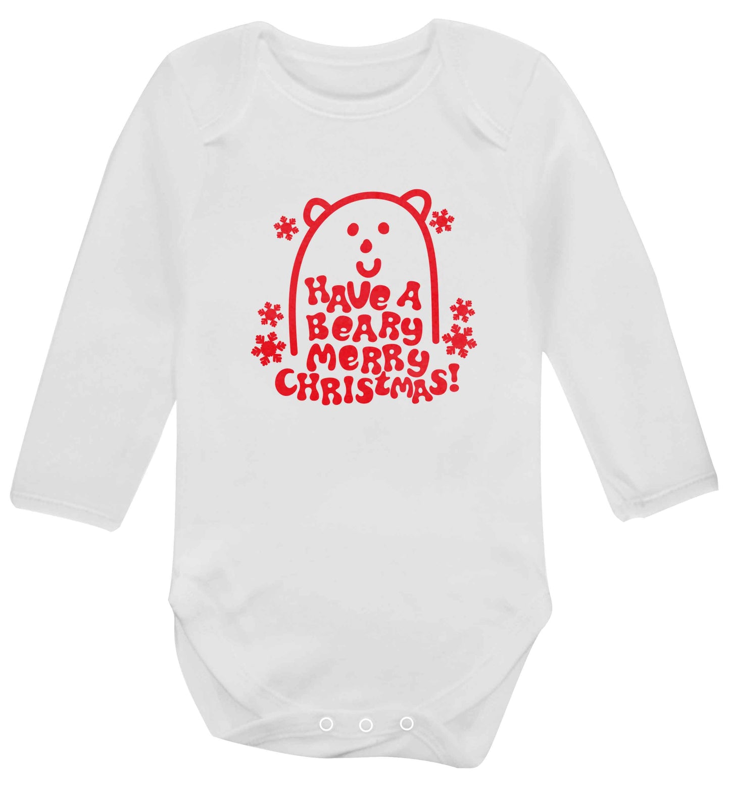 Save The Polar Bears baby vest long sleeved white 6-12 months