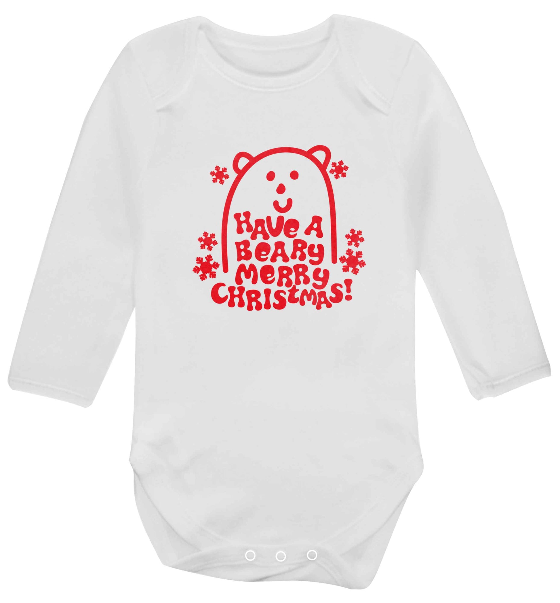 Save The Polar Bears baby vest long sleeved white 6-12 months