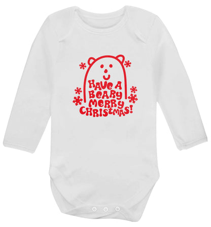 Save The Polar Bears baby vest long sleeved white 6-12 months