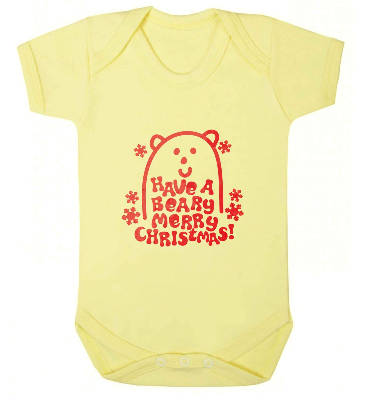 Save The Polar Bears baby vest pale yellow 18-24 months