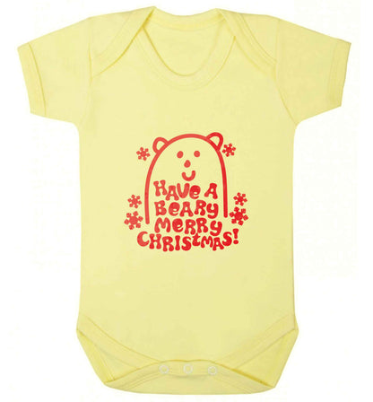 Save The Polar Bears baby vest pale yellow 18-24 months