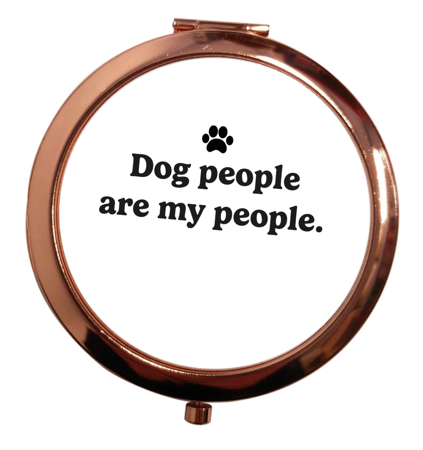 Bear With Me Kit rose gold circle pocket mirror