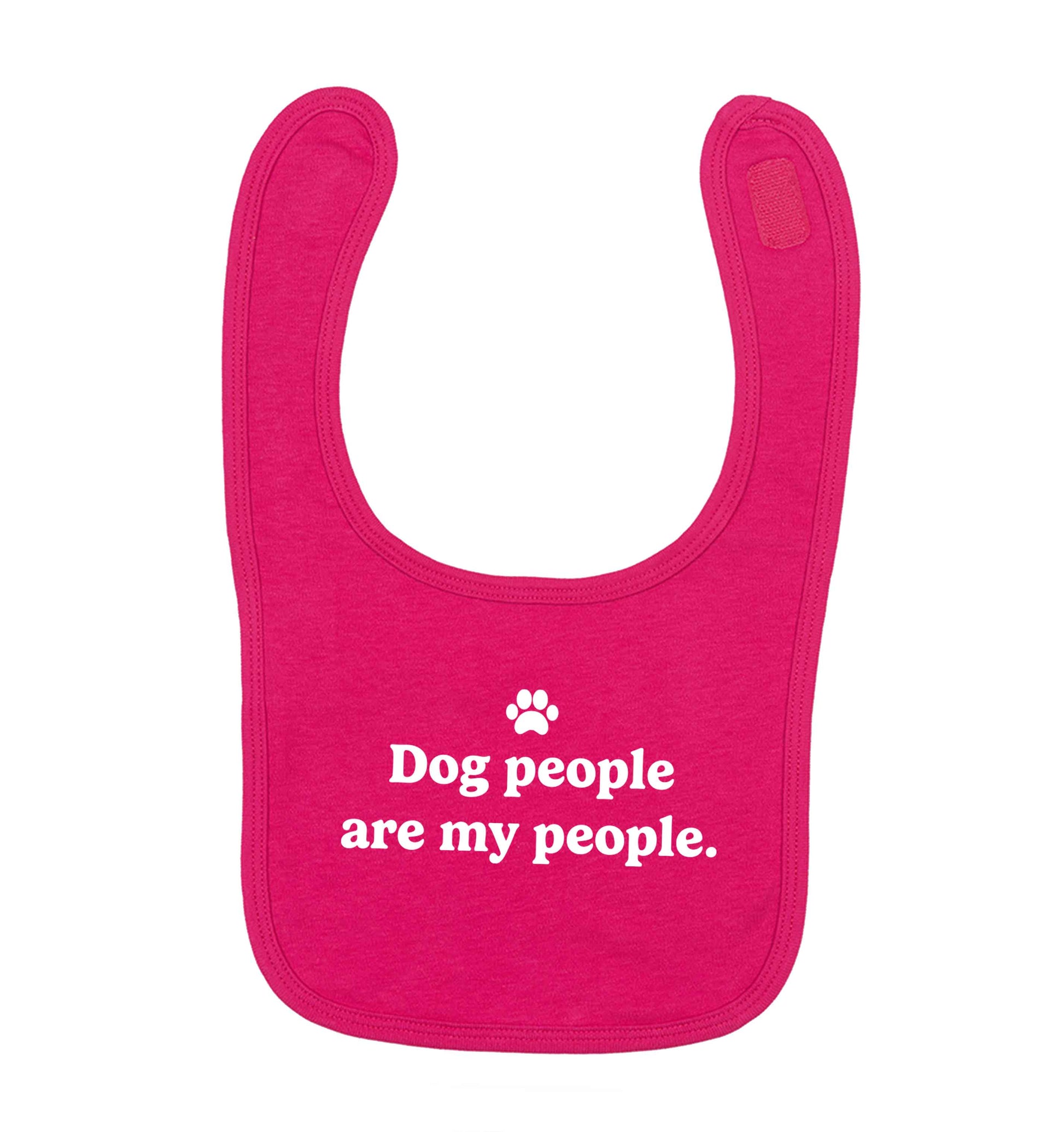 Bear With Me Kit dark pink baby bib