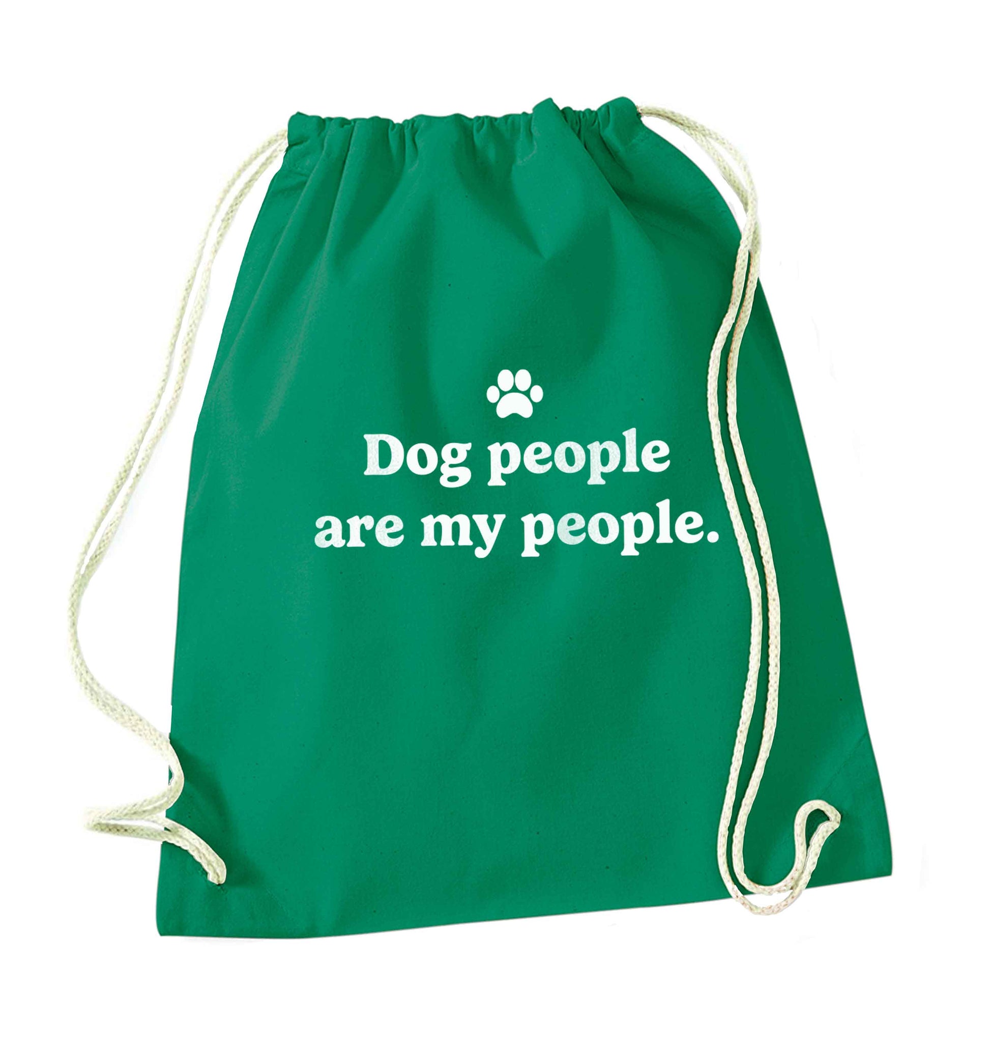 Bear With Me Kit green drawstring bag
