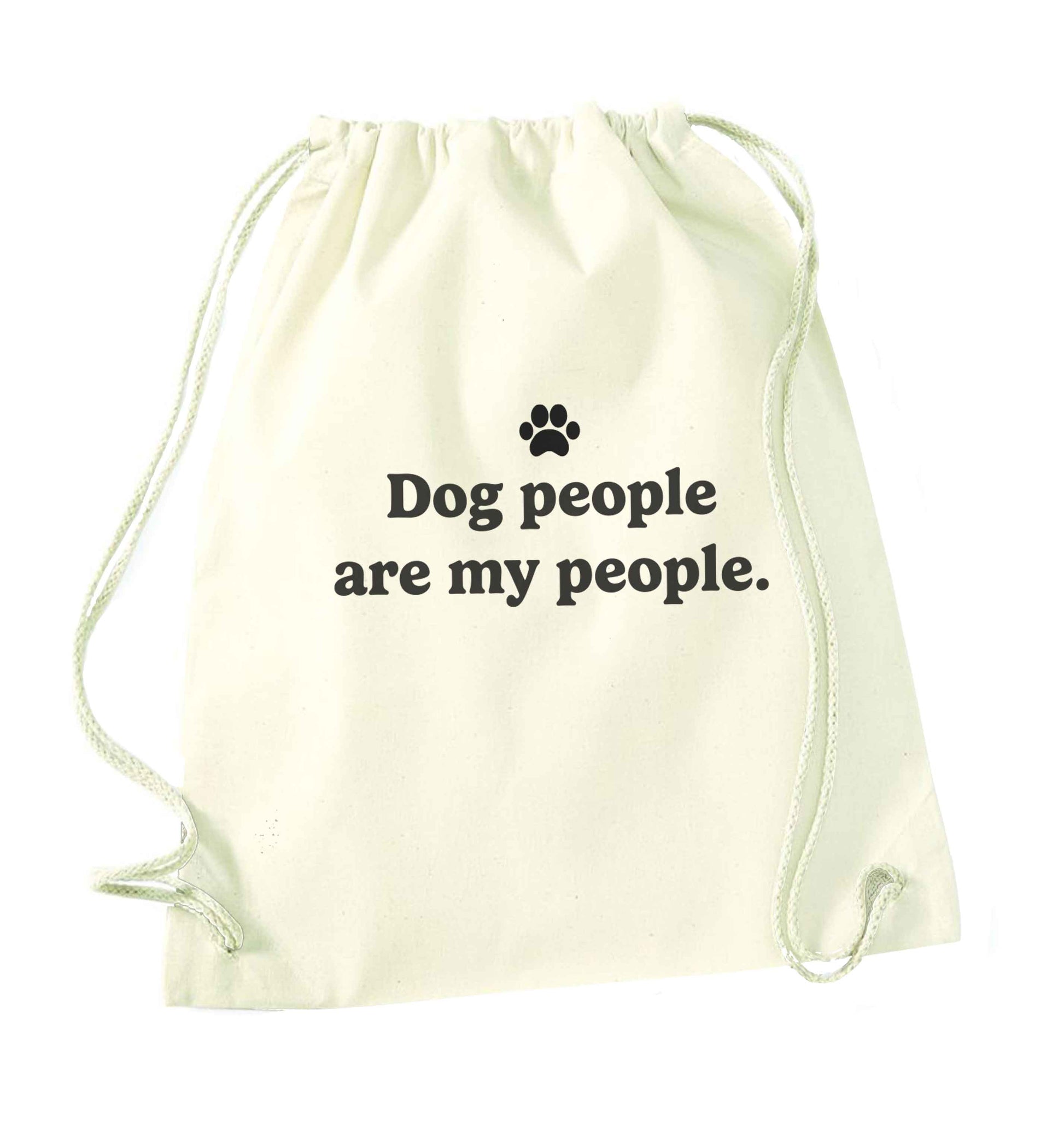 Bear With Me Kit natural drawstring bag