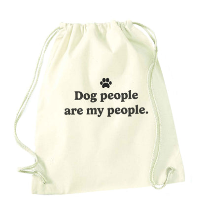 Bear With Me Kit natural drawstring bag