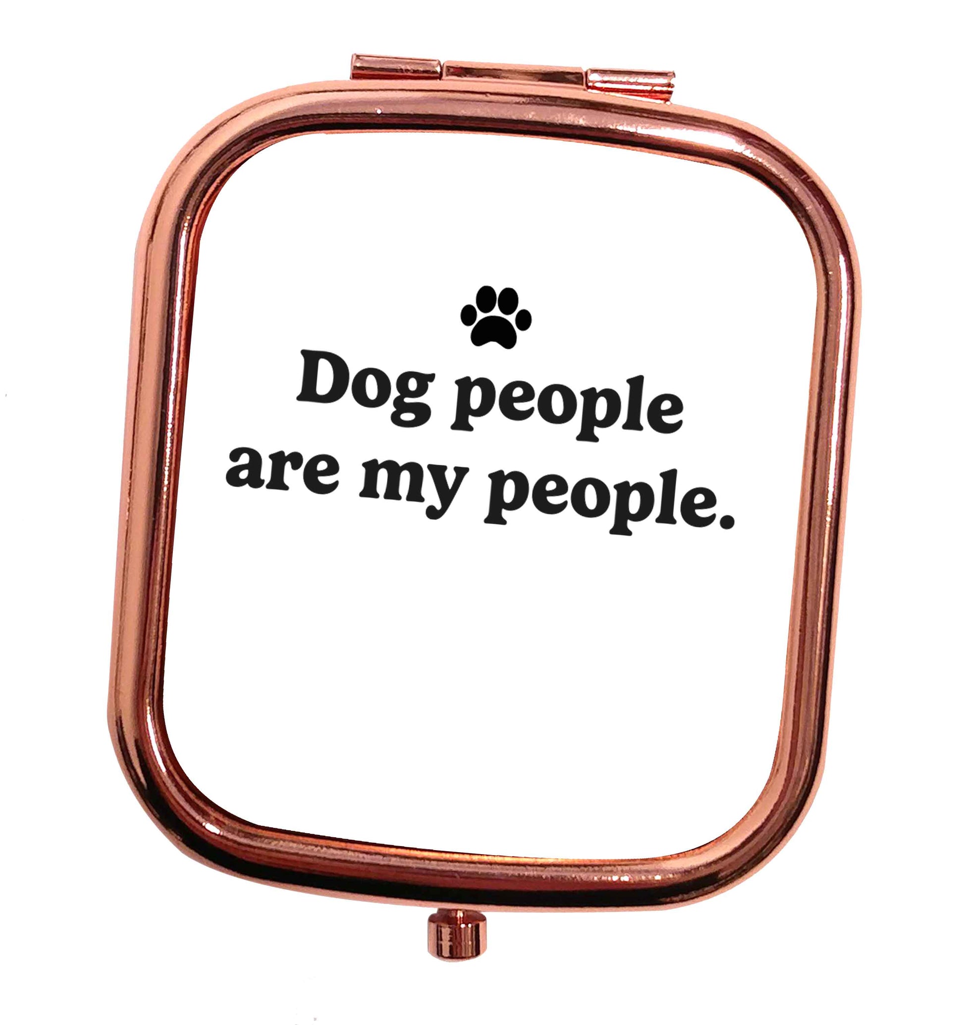 Bear With Me Kit rose gold square pocket mirror
