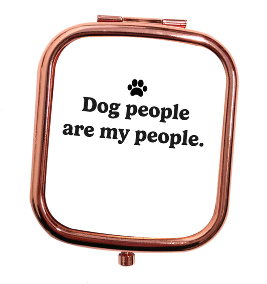 Bear With Me Kit rose gold square pocket mirror