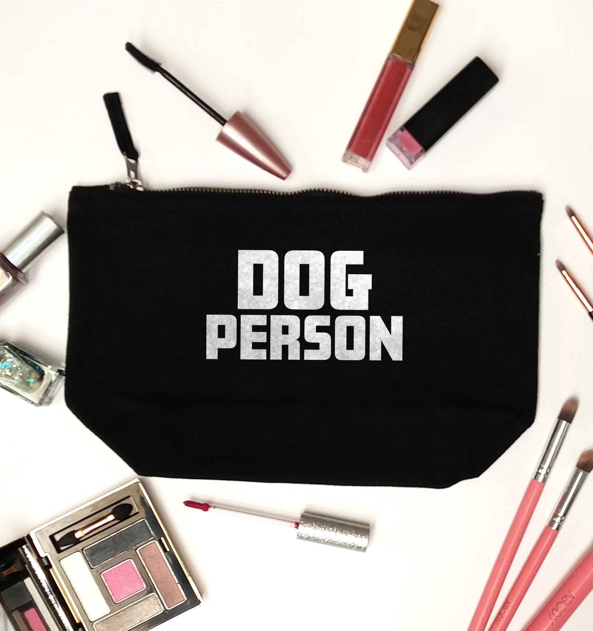 Dog Person Kit black makeup bag