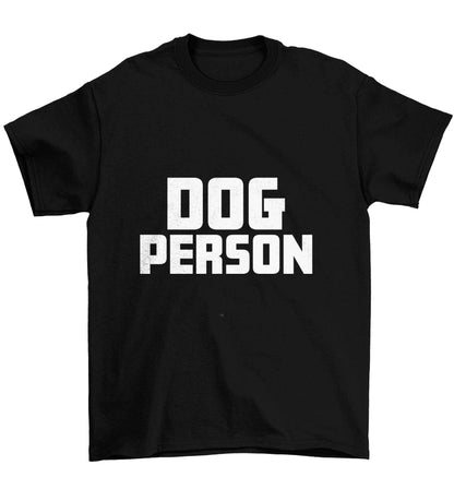 Dog Person Kit Children's black Tshirt 12-13 Years