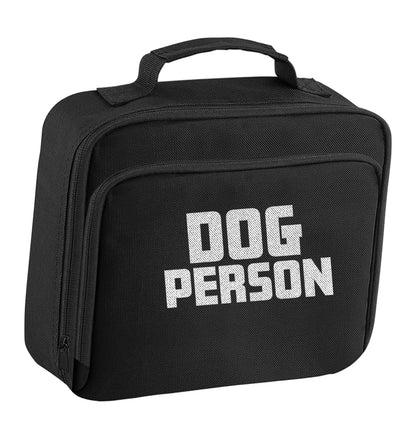 Dog Person Kit insulated black lunch bag cooler