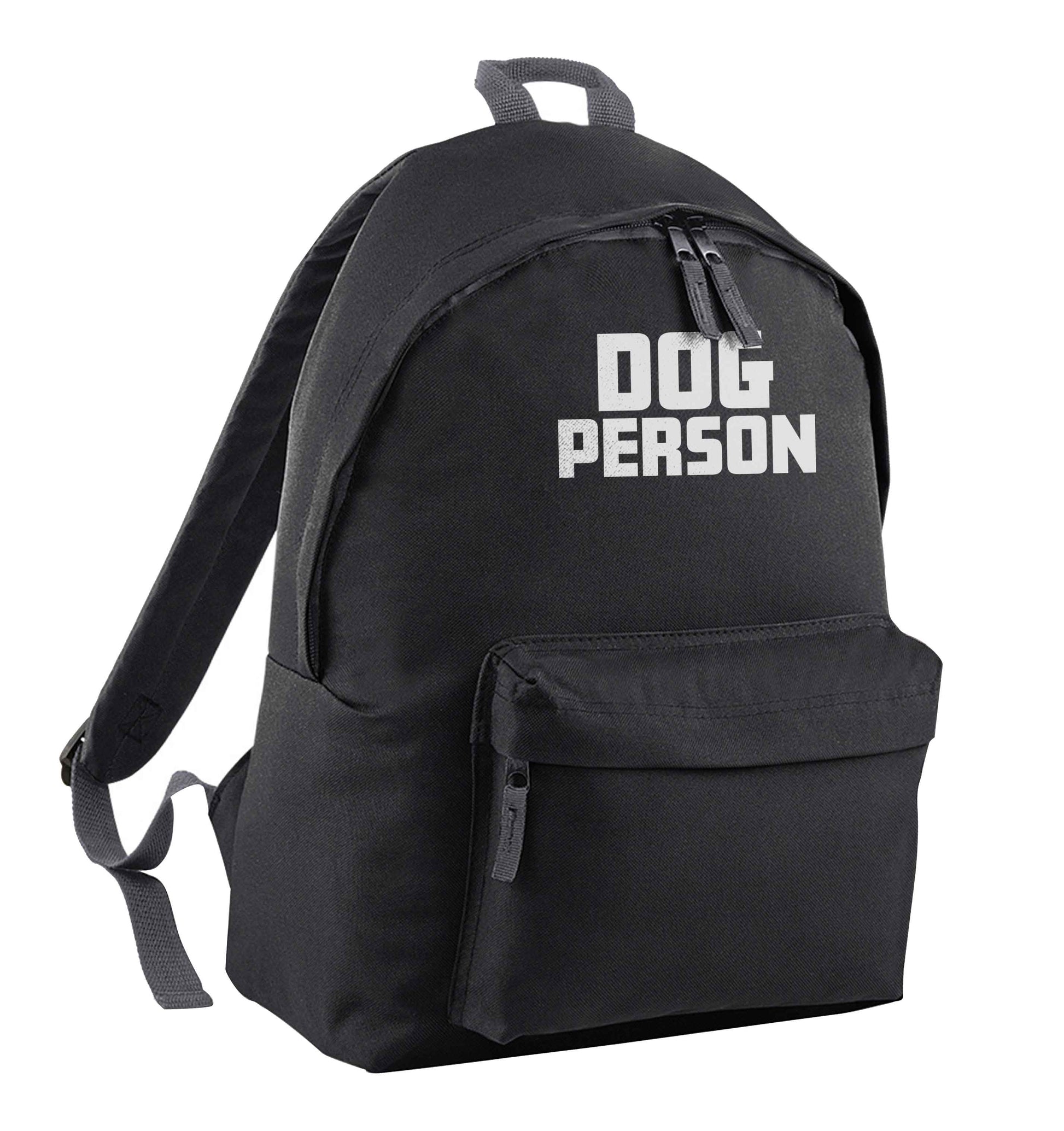 Dog Person Kit black adults backpack
