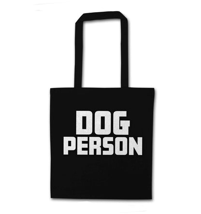 Dog Person Kit black tote bag