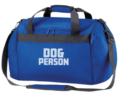 Dog Person Kit royal blue holdall / duffel bag