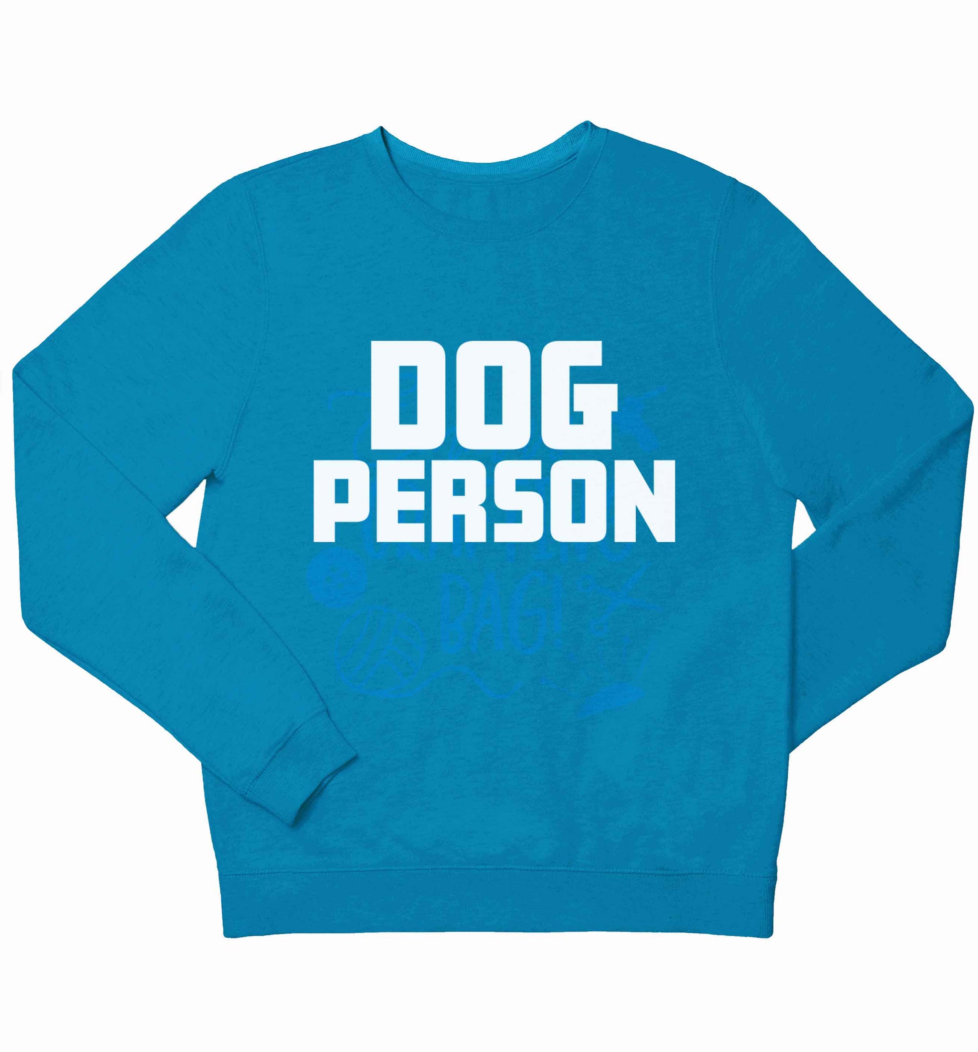 Dog Person Kit children's blue sweater 12-13 Years