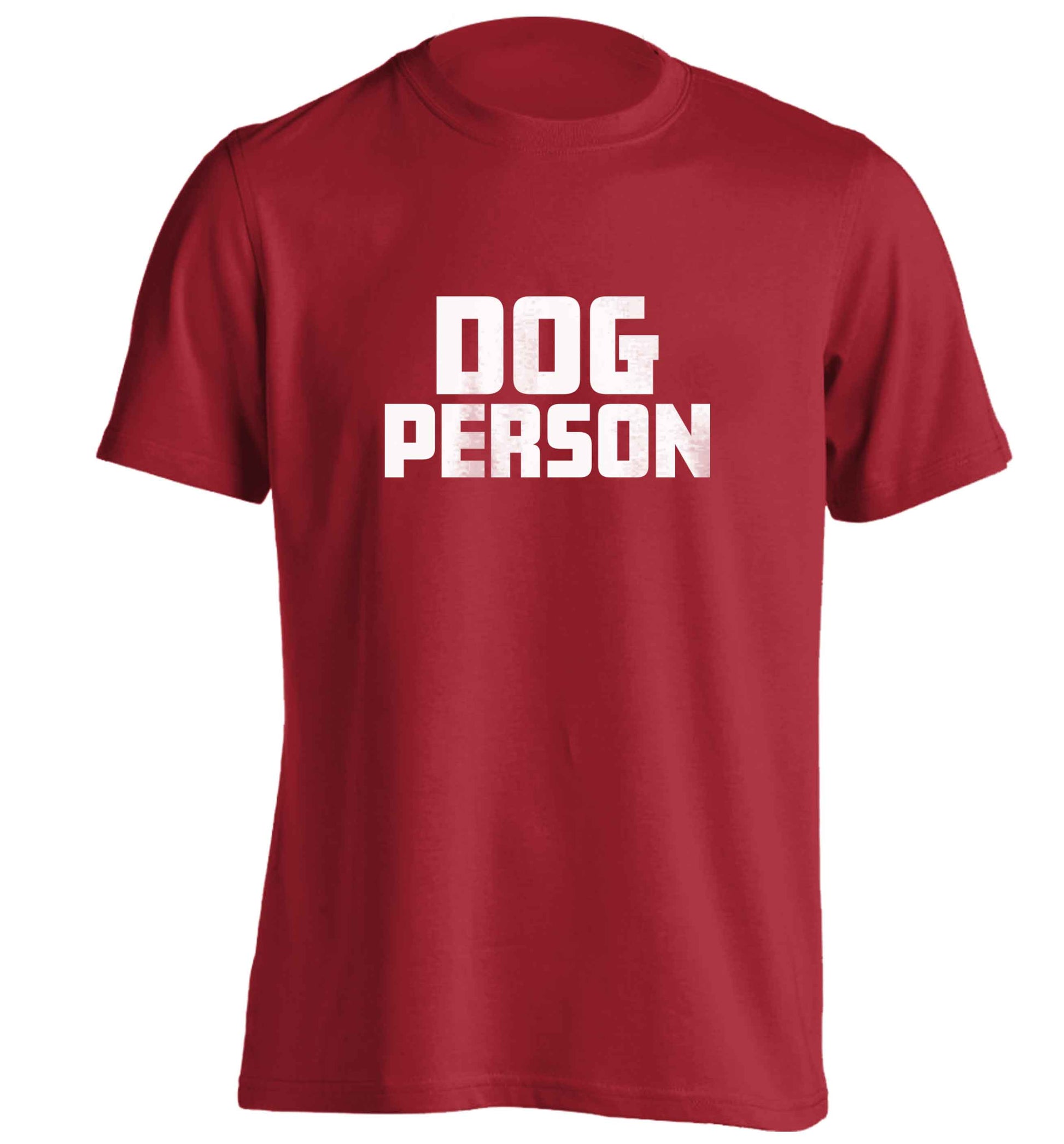 Dog Person Kit adults unisex red Tshirt 2XL