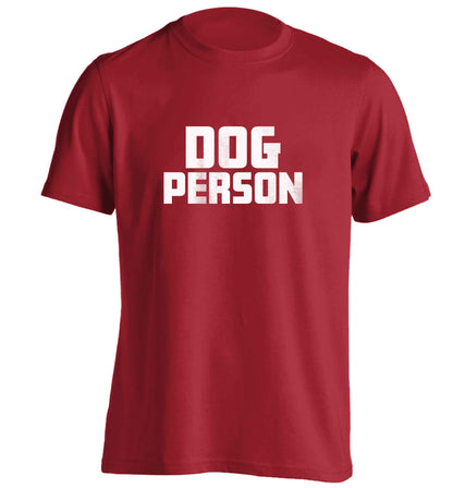 Dog Person Kit adults unisex red Tshirt 2XL