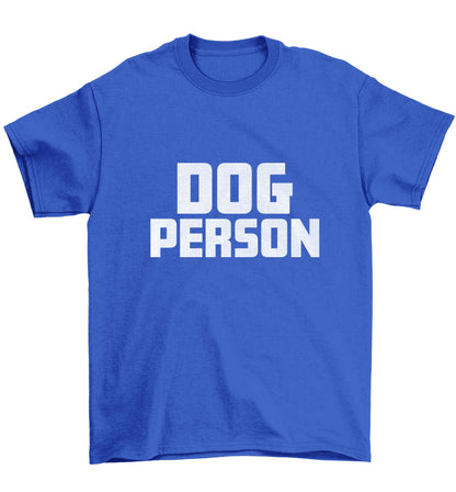 Dog Person Kit Children's blue Tshirt 12-13 Years