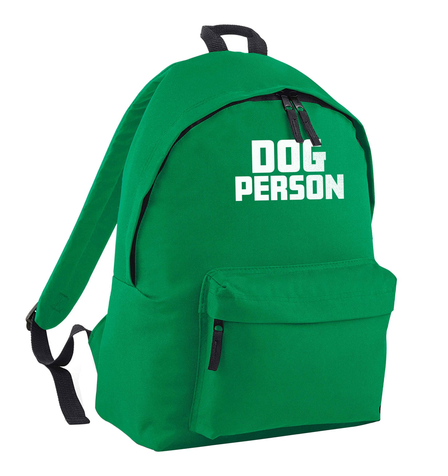 Dog Person Kit green adults backpack
