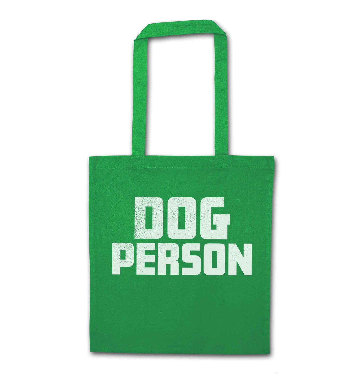 Dog Person Kit green tote bag