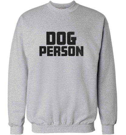 Dog Person Kit adult's unisex grey sweater 2XL