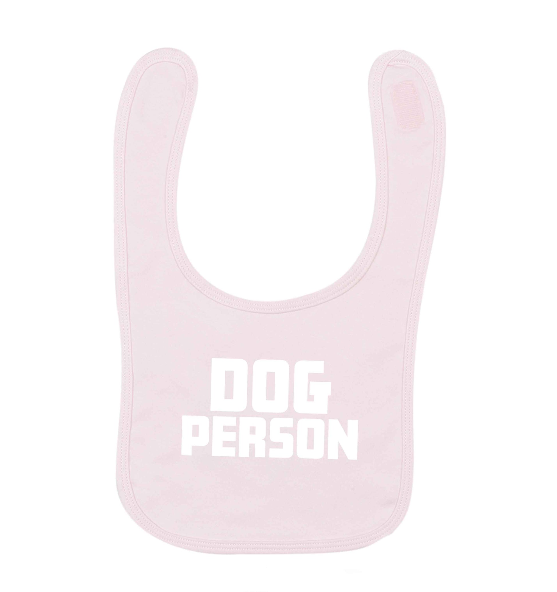 Dog Person Kit pale pink baby bib