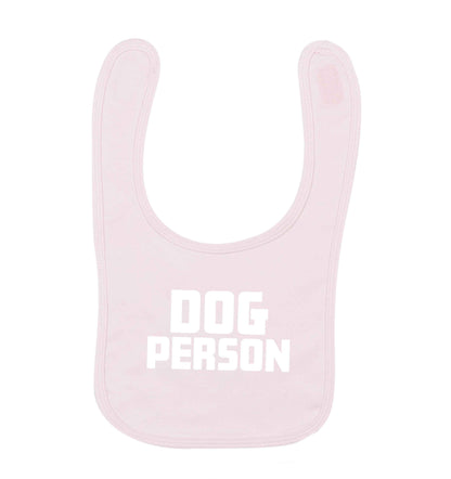 Dog Person Kit pale pink baby bib
