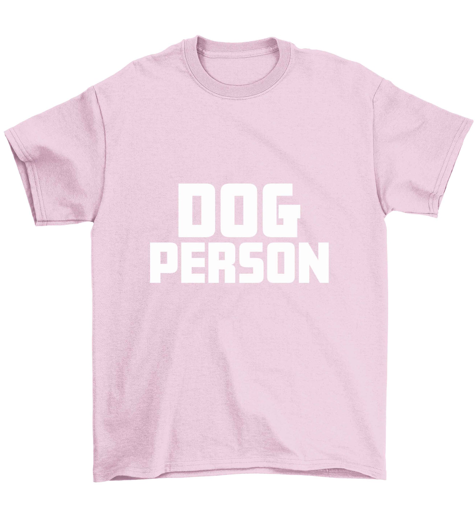 Dog Person Kit Children's light pink Tshirt 12-13 Years