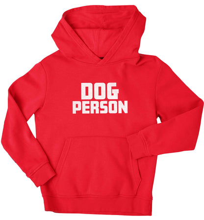 Dog Person Kit children's red hoodie 12-13 Years