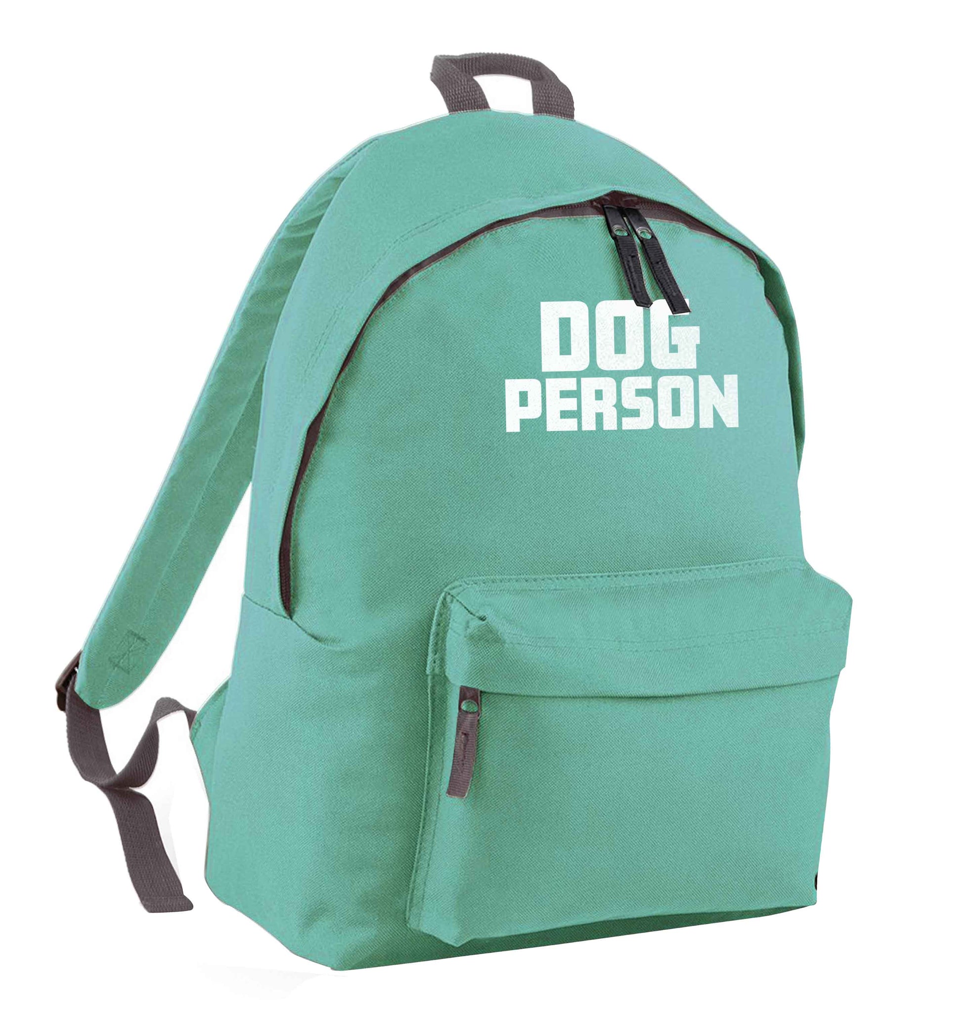 Dog Person Kit mint adults backpack