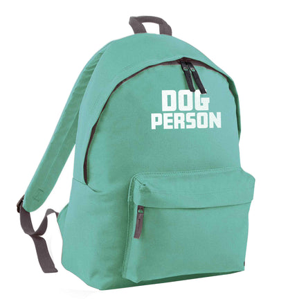 Dog Person Kit mint adults backpack