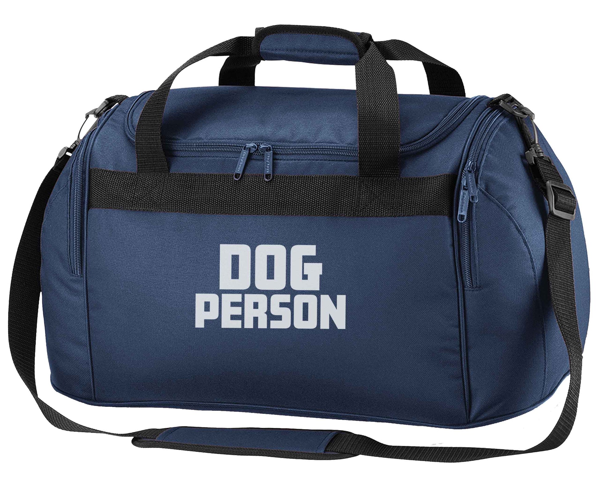 Dog Person Kit navy holdall / duffel bag