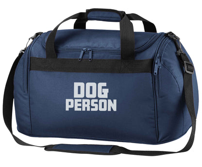Dog Person Kit navy holdall / duffel bag