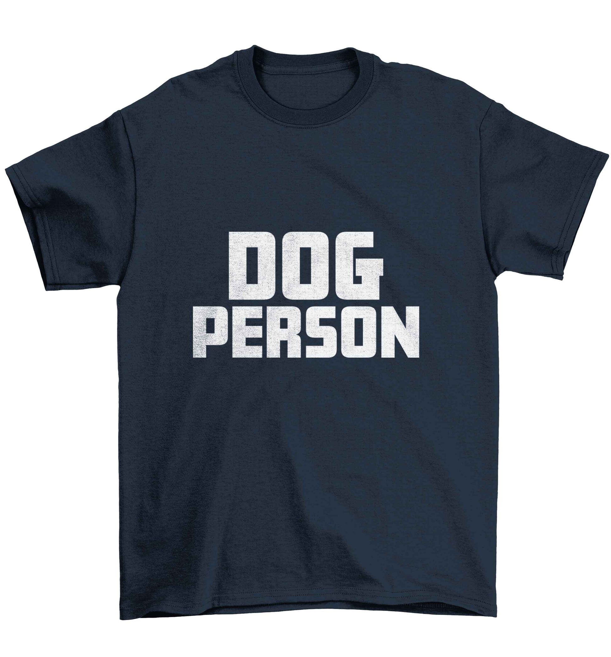 Dog Person Kit Children's navy Tshirt 12-13 Years