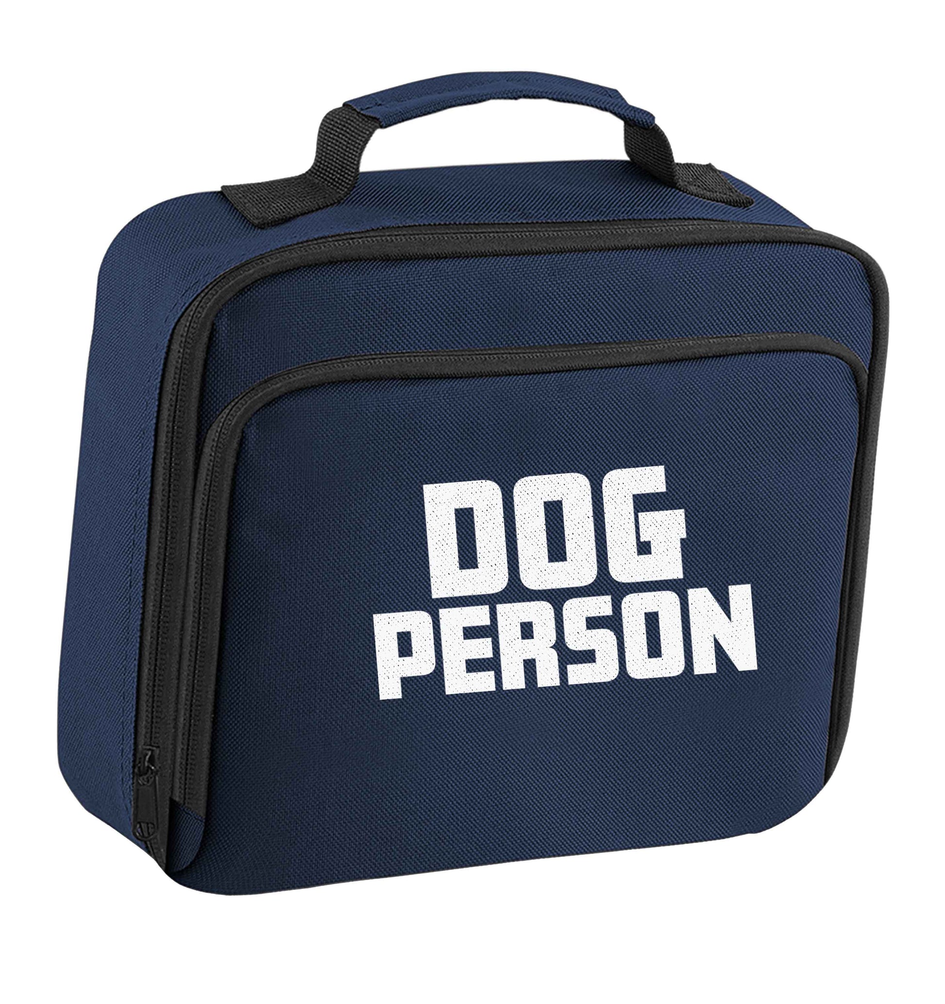 Dog Person Kit insulated navy lunch bag cooler