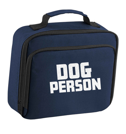 Dog Person Kit insulated navy lunch bag cooler